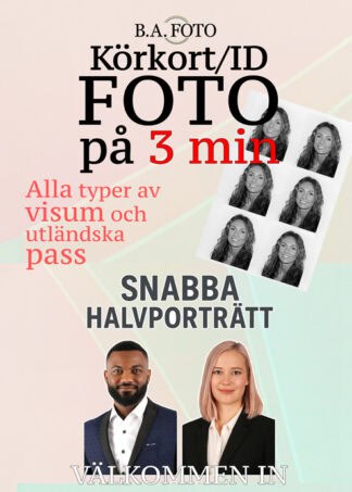 Id och Körkortsfoto / Visum och Utländska passfoto